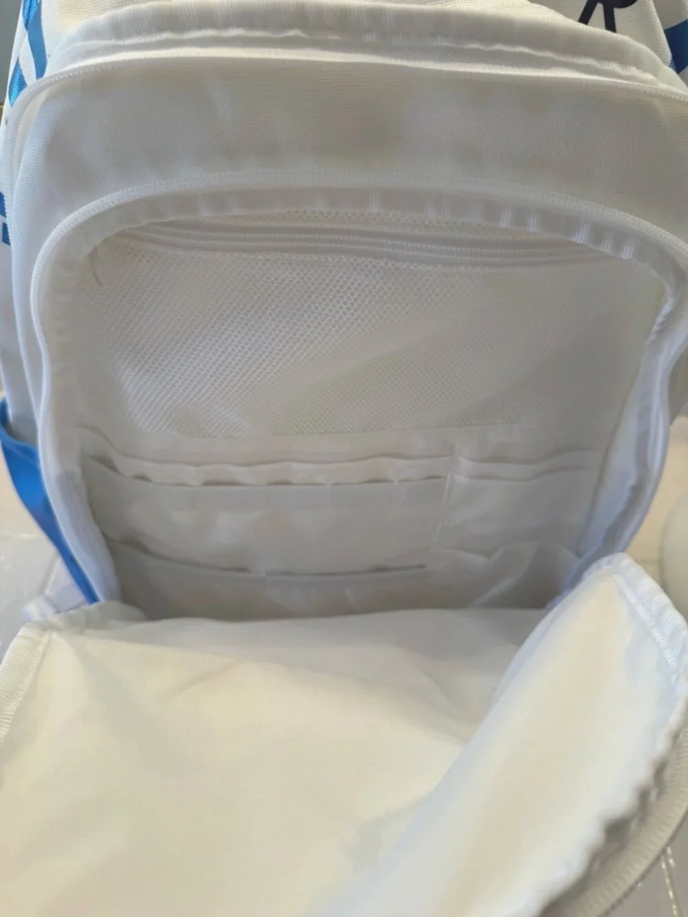 Air Jordan Jumpman 15 Backpack  White Blue Laptop Zipper Pockets NWT